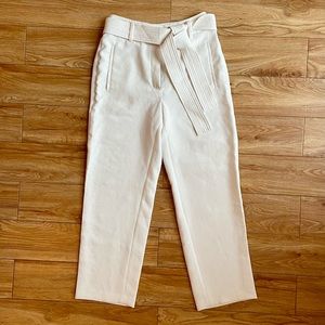 Aritzia Wilfred Tie-Front White Pants Size 4